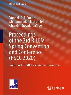 cover image of Proceedings of the 3rd RILEM Spring Convention and Conference (RSCC 2020)